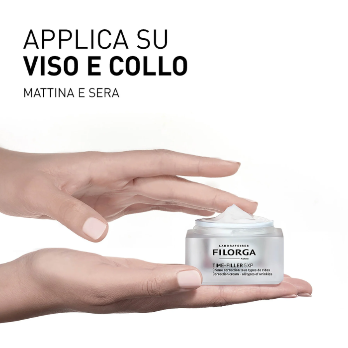 Filorga Time Filler 5XP Crema correttiva per tutti i tipi di rughe viso e collo 50ml - Filorga Time Filler 5XP Crema correttiva per tutti i tipi di rughe viso e collo 50ml