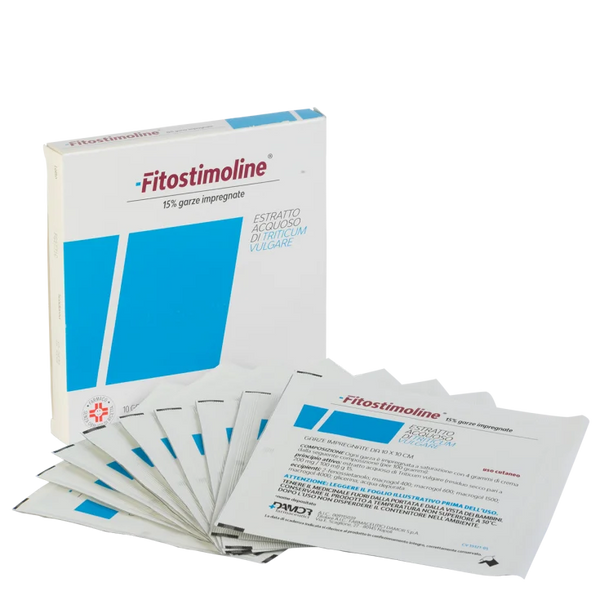 fitostimoline 15% garze impregnate 10 pezzi