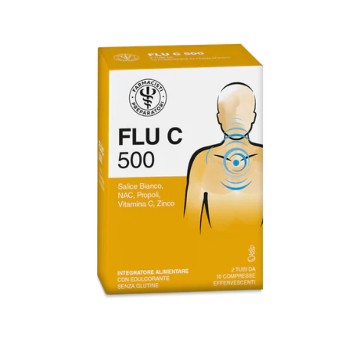 Lfp Flu C 500 20 Compresse Effervescenti - FLU C 500 20 compresse