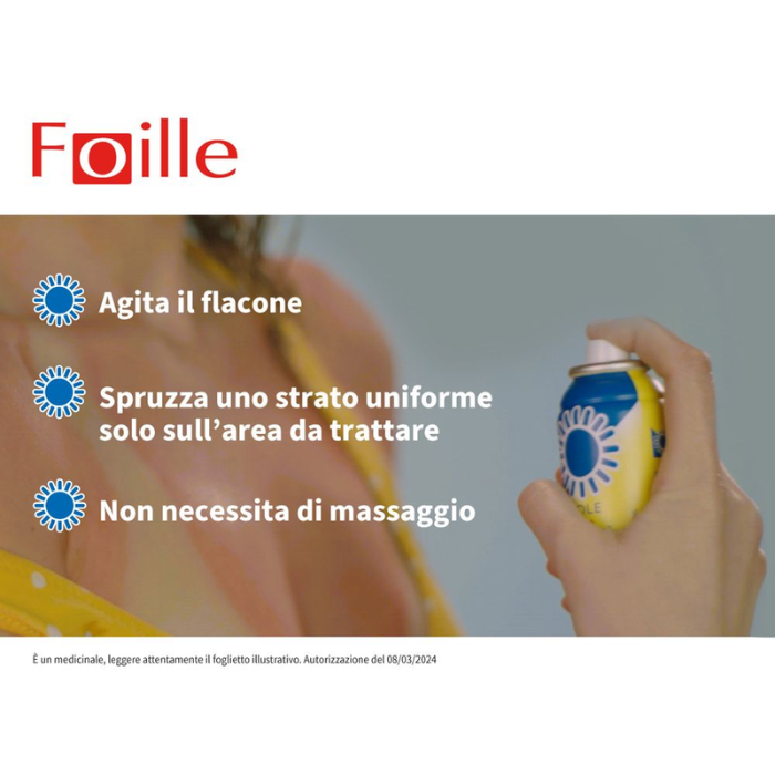 Foille Sole Spray Per Ustioni Solari ed Eritemi 70g