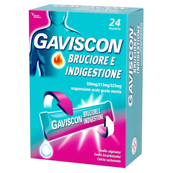 gaviscon bruciore e indigestione 24 bustine