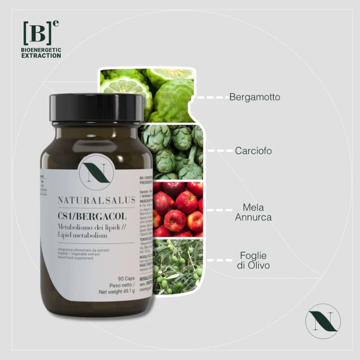 Bergacol Cs1 90 Capsule, Integratore Naturale Per Colesterolo Alto