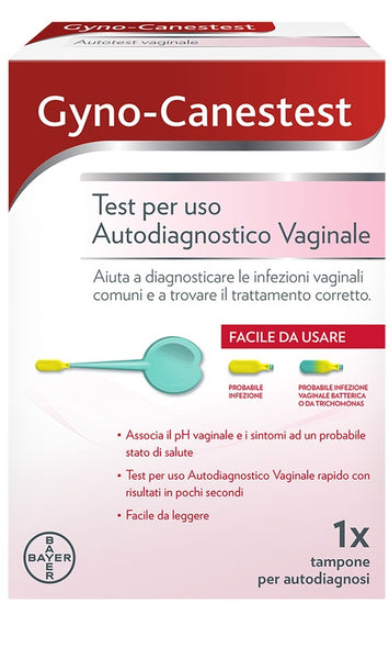 GYNO-CANESTEST AUTOTEST VAGINALE 1 TAMPONE PER AUTODIAGNOSI INFEZIONI