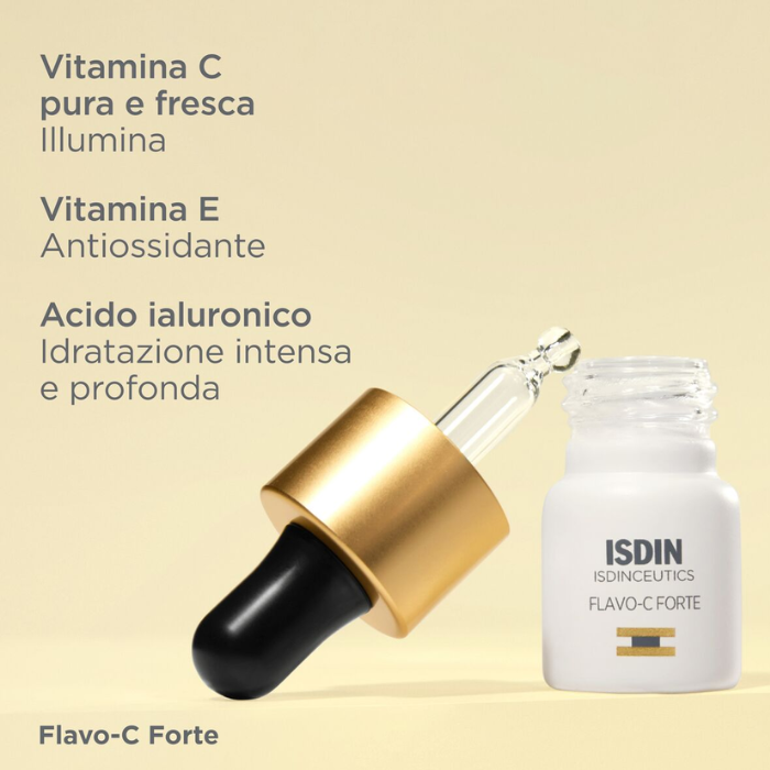 Isdin Isdinceutics Flavo C Forte Siero Vitamina C Pura Formato 10 giorni 5,3ml - Isdin Isdinceutics Flavo C Forte Siero Vitamina C Pura Formato 10 giorni 5,3ml