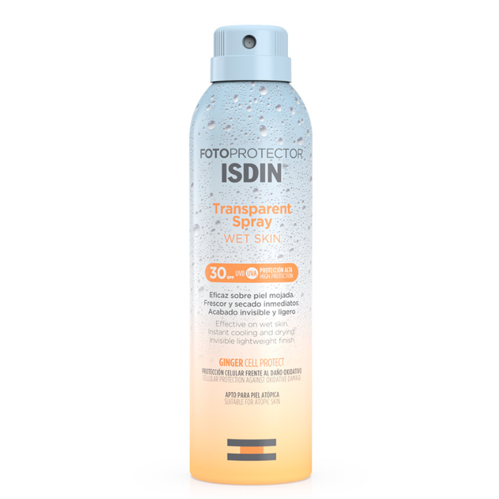 isdin transparent spray wet skin spf30