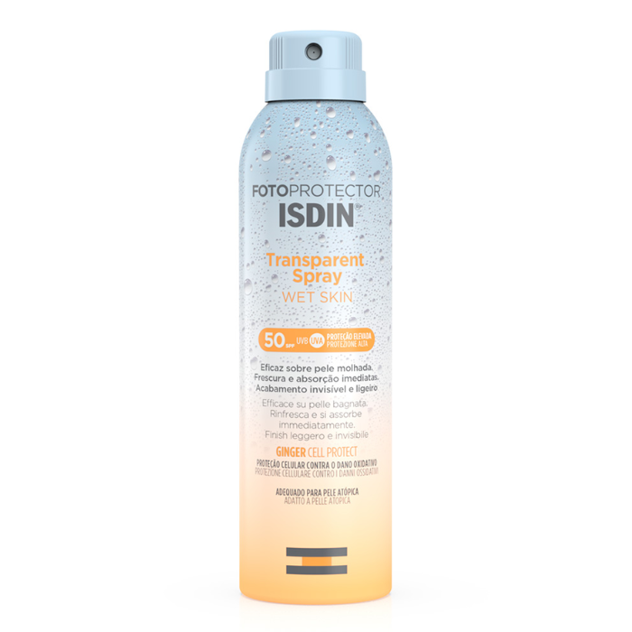 Isdin Fotoprotector Transparent Corpo Spray Wet Skin  SPF 50 250ml - Isdin Fotoprotector Transparent Spray Wet Skin SPF 50 250ml