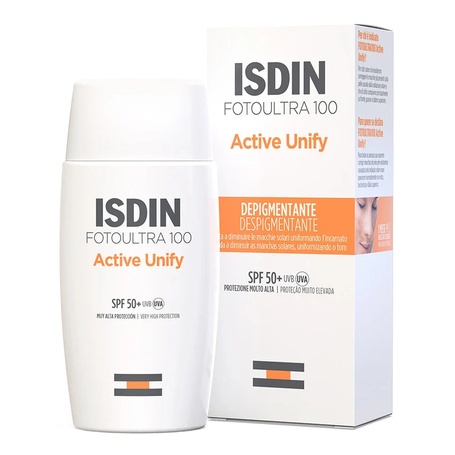 Isdin Fotoultra 100 Active Unify Depigmentante Spf50+ 50ml - Isdin Fotoultra 100 Active Unify Depigmentante Spf50+ 50ml