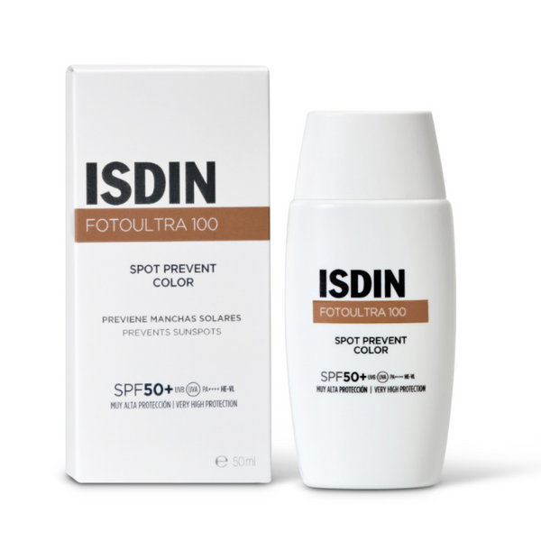 isdin fotoultra 100 spot prevent color spf50+