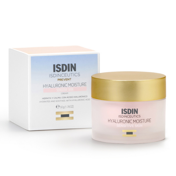 Isdin Hyaluronic Moisture Crema Pelle Sensibile Viso Con Acido Ialuronico 50g