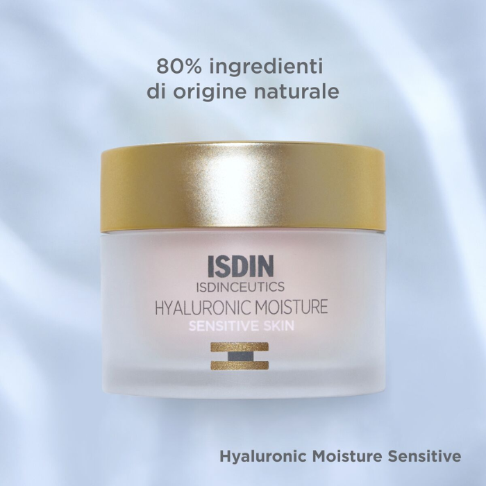 Isdin Hyaluronic Moisture Crema Pelle Sensibile Viso Con Acido Ialuronico 50g