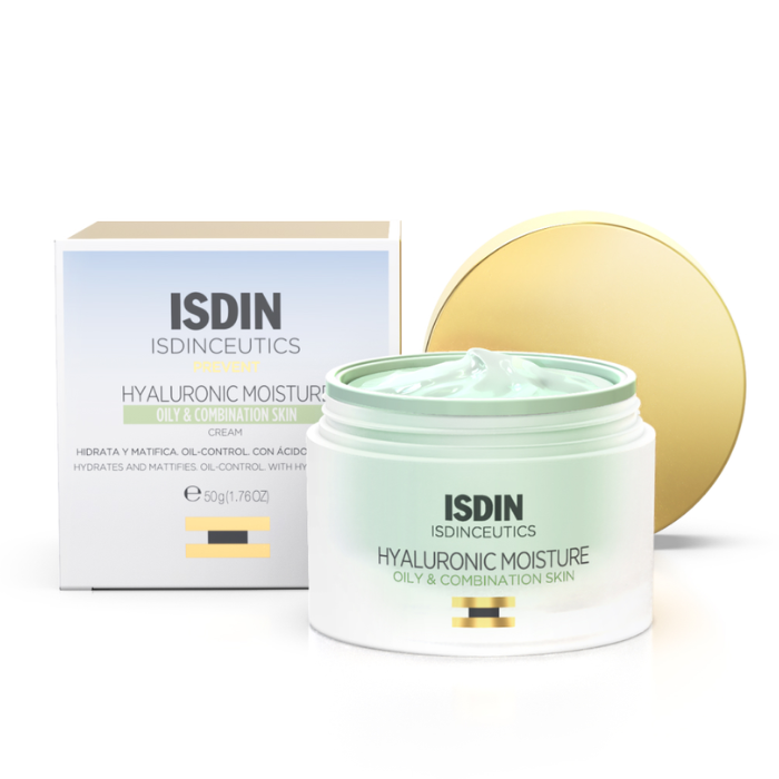 Isdin Hyaluronic Moisture Crema Viso Idratante Pelle Normale e Grassa 50g