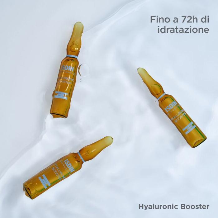 Isdin Isdinceutics Hyaluronic Booster, Siero idratante e calmante intensivo, 10 Fiale
