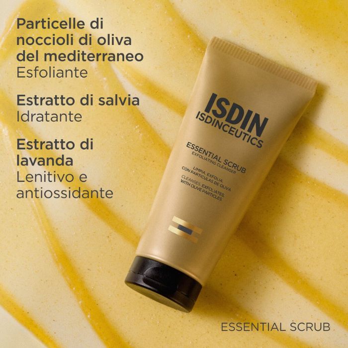Isdin Isdinceutics Essential Scrub, Gel Detergente Esfoliante,  100g