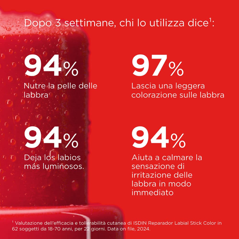 Isdin Reparador Labial - Stick Labbra Rosso 4g