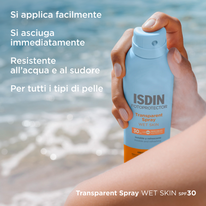 Isdin Fotoprotector Transparent Spray Corpo Wet Skin SPF 30 250ml