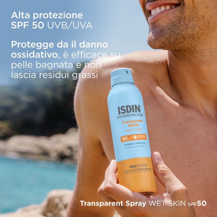 Isdin Fotoprotector Transparent Corpo Spray Wet Skin SPF 50 250ml