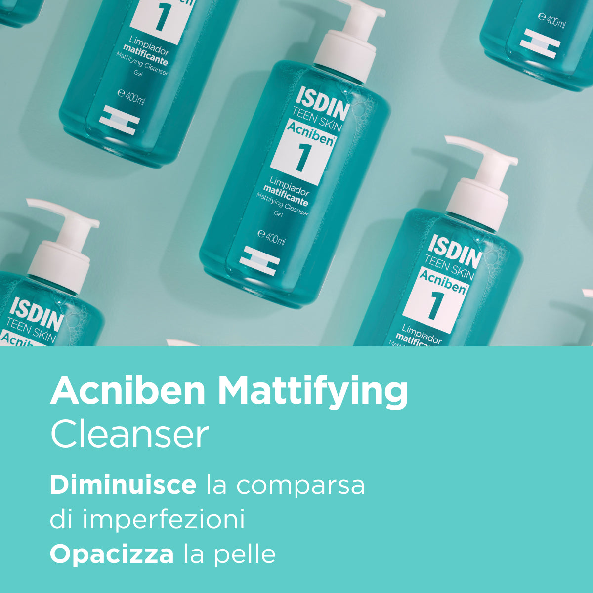 Isdin Acniben Mattifying Cleanser Detergente Pelle Grassa 400ml - Isdin Acniben Mattifying Cleanser Detergente Pelle Grassa 400ml