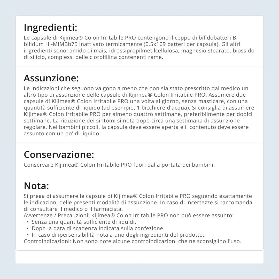 Kijimea Colon Irritababile Pro 28 Capsule