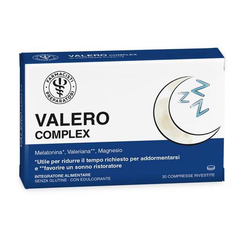 Lfp Valerocomplex 30cpr - valero complex unifarco integratore melatonina e valeriana