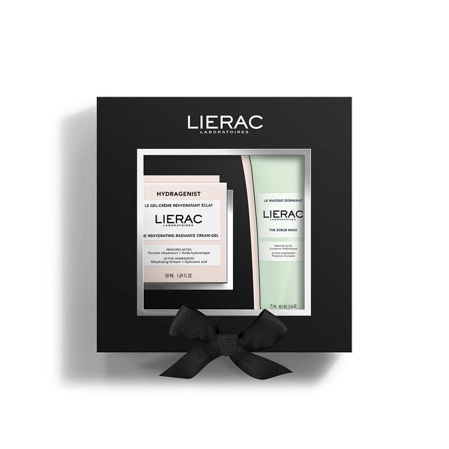 Lierac Set Natale Hydragenist Gel Crema Reidratante Illuminante 50ml + Maschera Esfoliante 75ml - Lierac Set Natale Hydragenist Gel Crema Reidratante Illuminante 50ml + Maschera Esfoliante 75ml