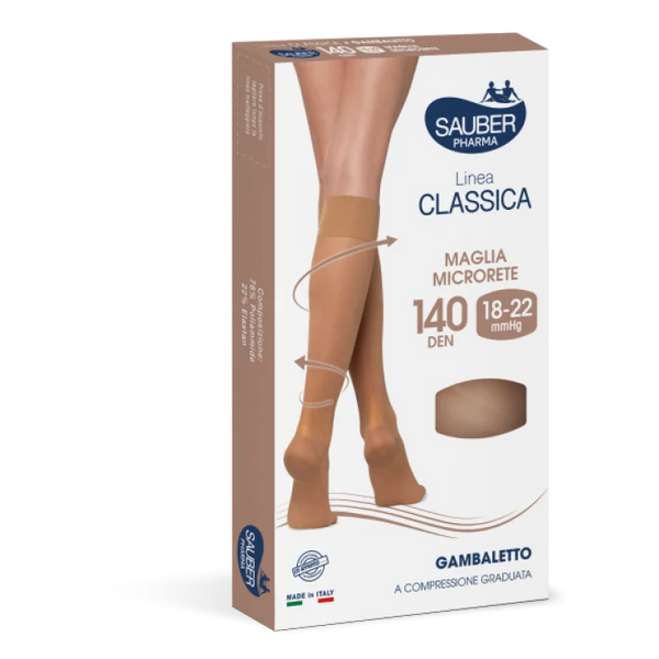 Sauber Classico Gambaletto 140 Den Misura 2 – Colore Neutro
