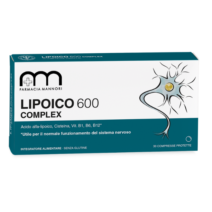 Lipoico 600 Complex Farmacisti Preparatori 30 Compresse - Lipoico 600 Complex Farmacisti Preparatori 30 Compresse