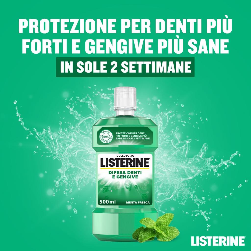 Listerine Difesa Denti Gengive Collutorio 500ml