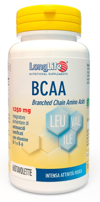 Longlife Bcaa 1250mg 60tav - Longlife Bcaa 1250mg 60tav