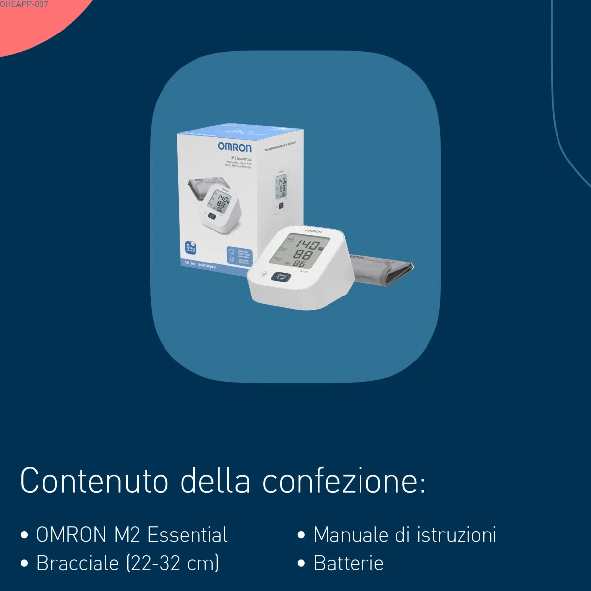 Omron M2 Essential Misuratore di Pressione