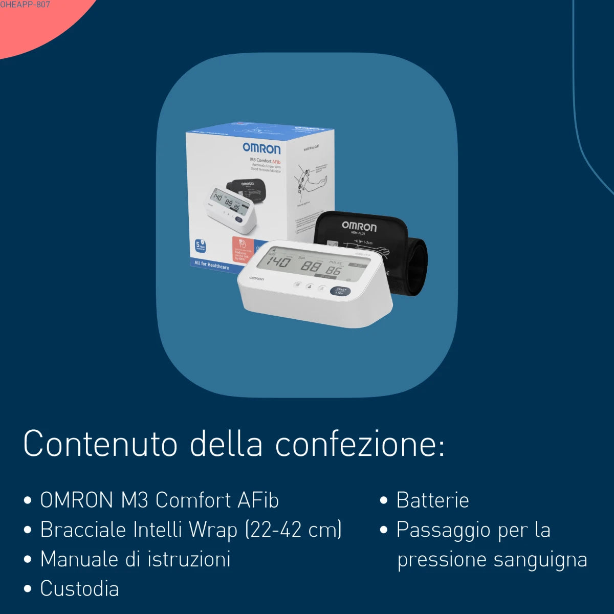 Omron M3 Comfort AFib - Misuratore di Pressione