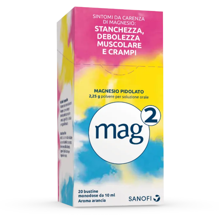 Mag 2 Magnesio Soluzione Orale 20 Bustine - Mag 2 Magnesio Soluzione Orale 20 Bustine
