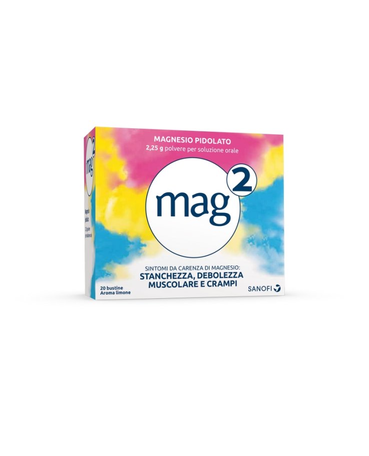 Mag 2 Magnesio Pidolato 2,25g 20 Bustine - mag 2 20 bustine