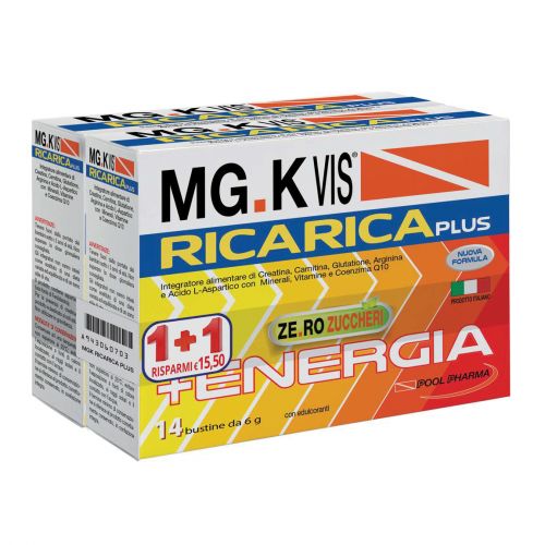 Mgk Vis Ricarica Plus Zero Zuccheri 14+14 Bustine - MGK VIS ricarica plus promo 14+14 bustine