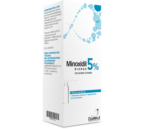 Minoxil soluzione cutanea 5%