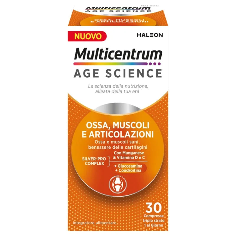 Multicentrum Age Science Integratore Ossa Muscoli e Articolazioni 30 Compresse