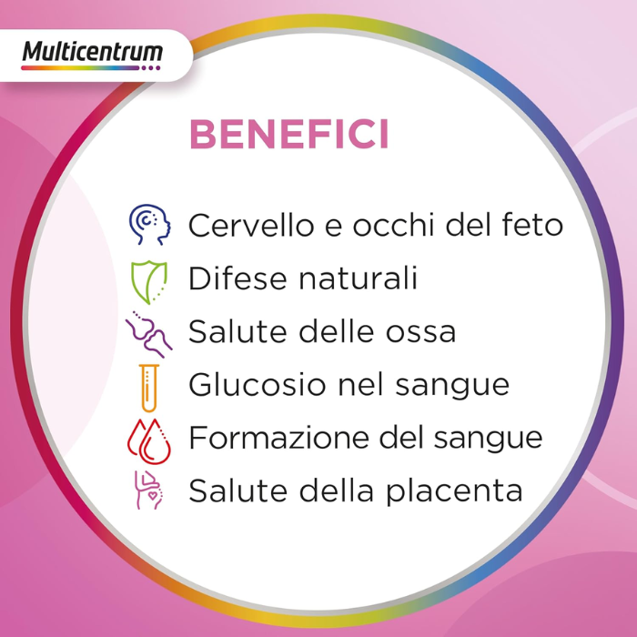 Multicentrum Mamma DHA Multivitaminico per la donna in gravidanza 30 Compresse + 30 Capsule - Multicentrum Mamma DHA Multivitaminico per la donna in gravidanza 30 Compresse + 30 Capsule