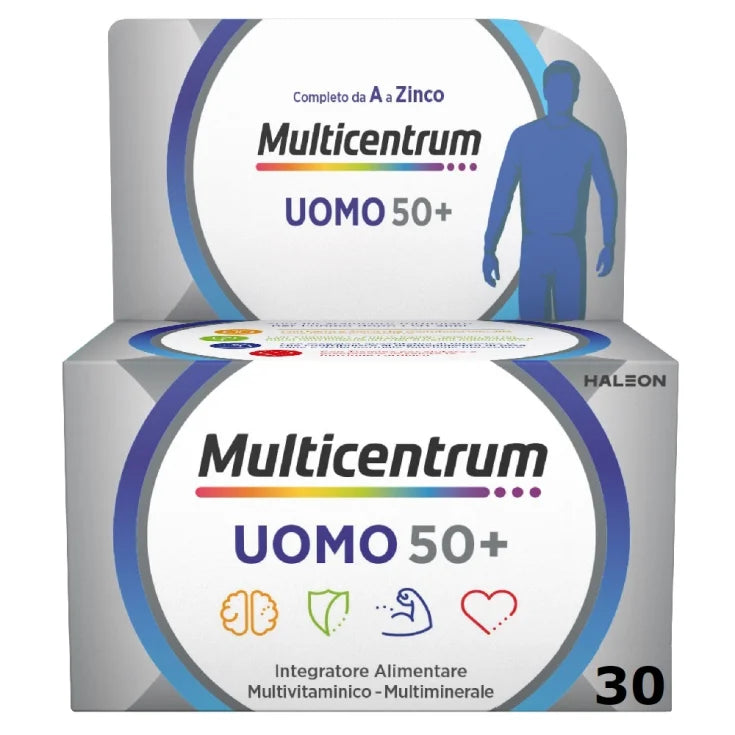 Multicentrum Uomo 50+ 30cpr - multicentrum uomo 50+ 30 compresse