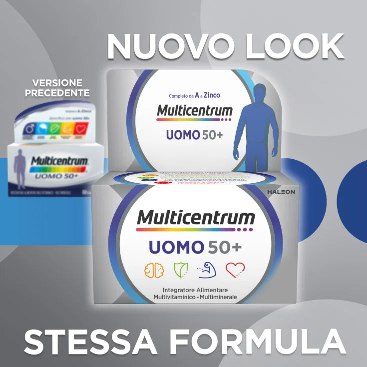 Multicentrum Uomo 50+ 30cpr - multicentrum uomo 50+ 30 compresse