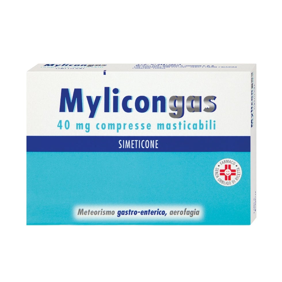 mylicongas simeticone 40mg compresse masticabilii