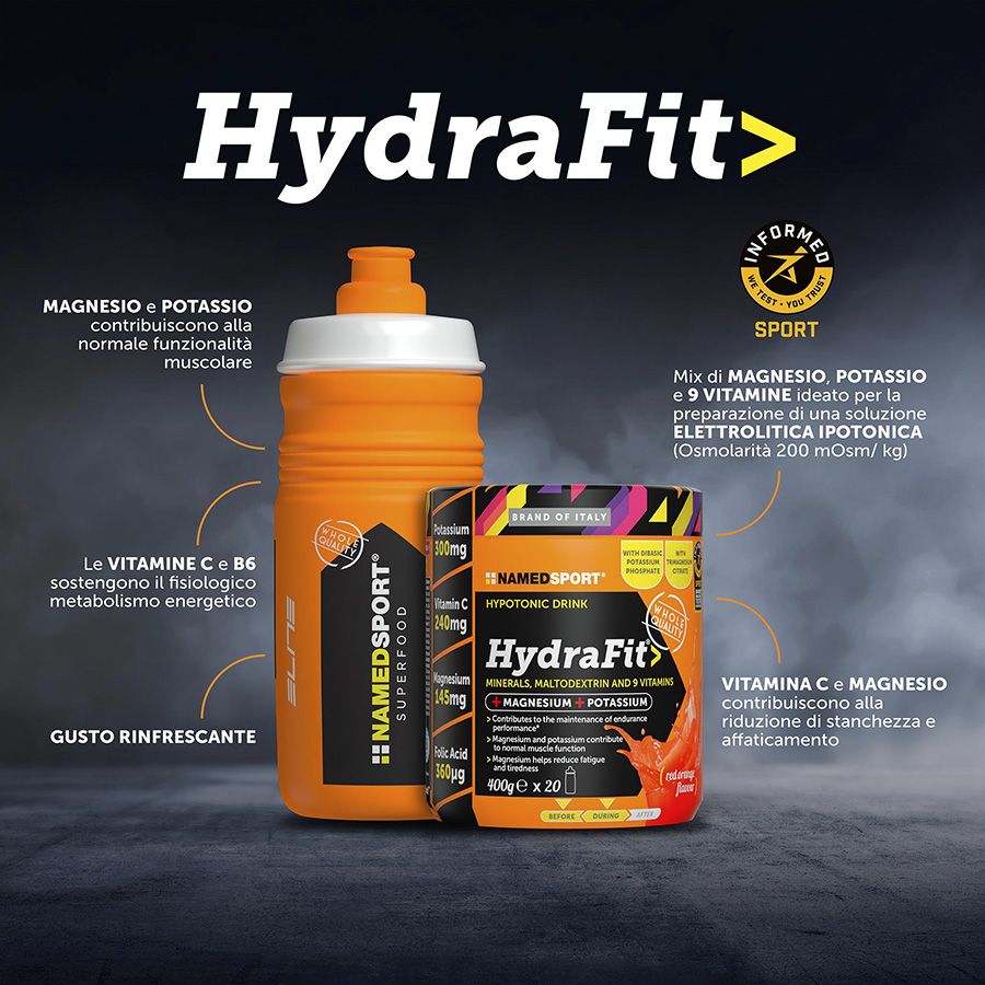 Named Sport Hydrafit 400g + Borraccia - named sport hydrafit con borraccia omaggio