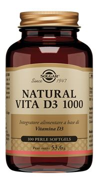 natural vita d3 1000 solgar 100 perle