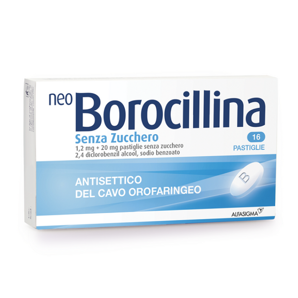 Neoborocillina 16 Pastiglie Senza Zucchero