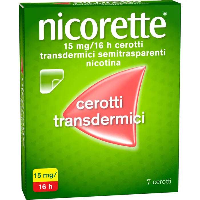Nicorette 7 Cerotti Transdermici Nicotina 15mg/16h