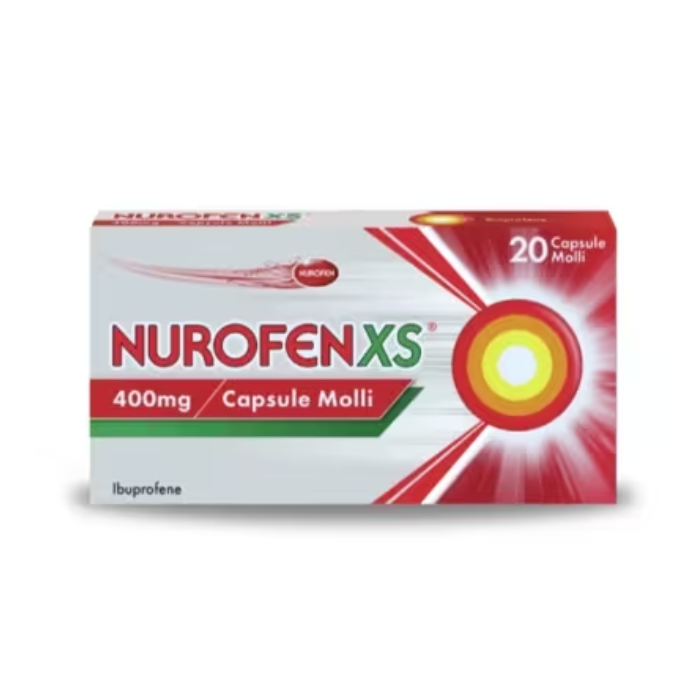 Nurofenxs 20 Capsule Molli 400mg, Ibuprofene a rapido assorbimento