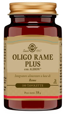 Solgar Oligo Rame Plus 100cpr - Solgar Oligo Rame Plus 100cpr