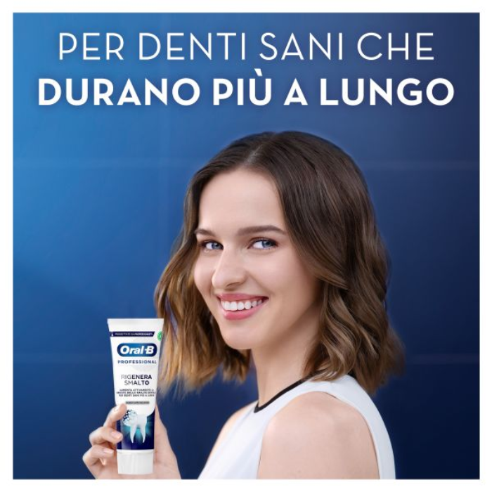 Oral-B Dentifricio Professional Rigenera Smalto, Gusto Menta, 75ml