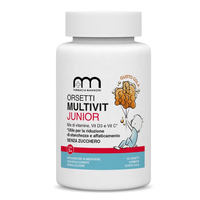 Multivit junior 60 orsetti gommosi gusto Cola, farmacisti preparatori