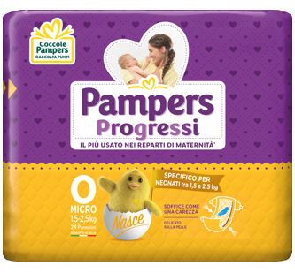 Pampers Progressi Micro 24 Pannolini