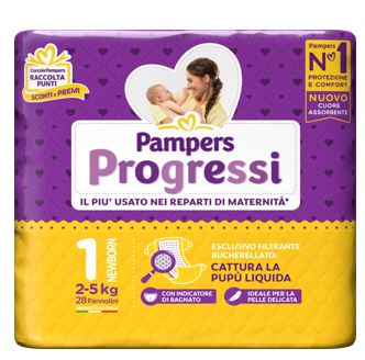 Pampers Progressi Newborn 28 Pannolini