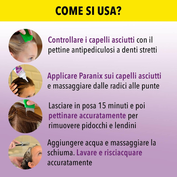 Paranix Shampoo Trattamento Pidocchi Con Pettine